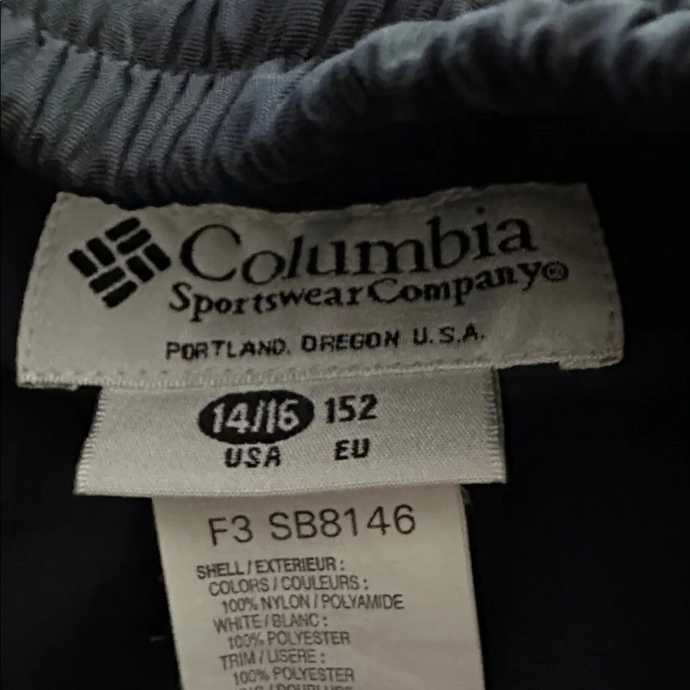 Youth Columbia Black Polyester Ski/Snowboard Pants Size 14/16